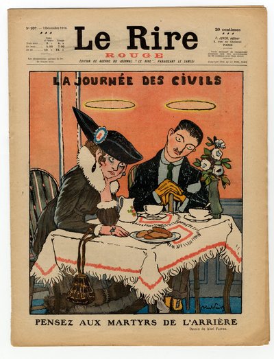 Cover of The Red Laughter, Satirical in Colors by Jules Abel Faivre