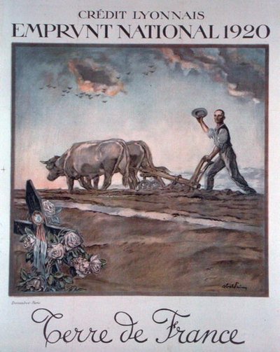 Credit Lyonnais Poster Advertising the National Loan by Jules Abel Faivre