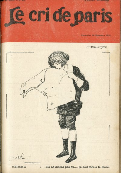 Illustration by Abel Faivre for the Cover of Le Cri de Paris by Jules Abel Faivre