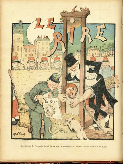 Illustration of Abel Faivre (1867-1945) for the Cover of Le Rire by Jules Abel Faivre