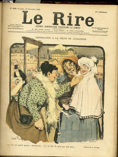 Illustration of Abel Faivre (1867-1945) for the Cover of Le Rire by Jules Abel Faivre