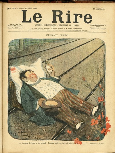 Illustration of Abel Faivre (1867-1945) for the Cover of Le Rire by Jules Abel Faivre