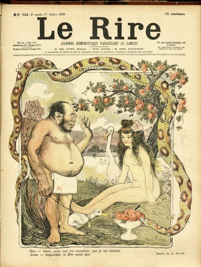 Illustration of Abel Faivre (1867-1945) for the Cover of Le Rire, No. 243 by Jules Abel Faivre