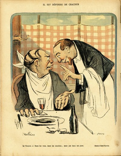 Illustration of Abel Faivre (1867-1945) in Le Rire, no. 297 by Jules Abel Faivre