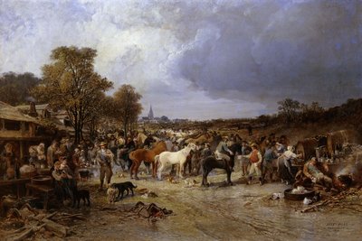 The Horse Market at Honnebont by Jules Achille Noel