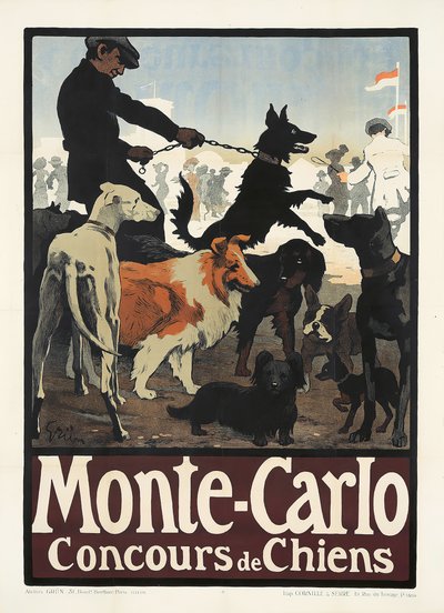 Monte Carlo, Concours de Chiens by Jules Alexandre Grün