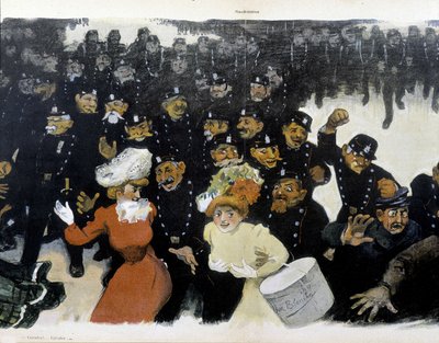 Demonstration around 1901 by Jules Alexandre Gruen or Grun
