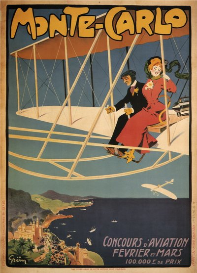 Monte-Carlo Competition Aviation by Jules Alexandre Gruen or Grun