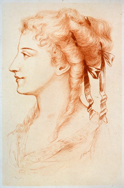 Portrait of a Young Lady by Jules Armand Hanriot