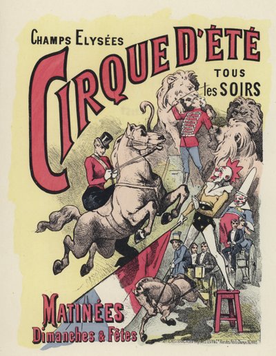 Circus poster by Jules Arsene (after) Garnier