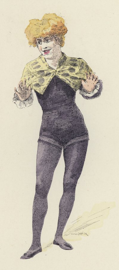 Female clown by Jules Arsene (after) Garnier