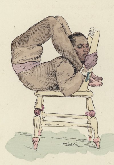 Circus Contortionist on Chair by Jules Arsene Garnier