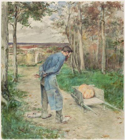 The Acorn and the Pumpkin by Jules Bastien Lepage
