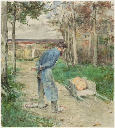 The Acorn and the Pumpkin by Jules Bastien Lepage
