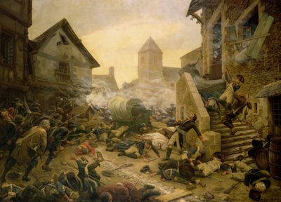 Combat at Cholet, or The Suicide of General Moulin in 1794 by Jules Benoit Levy