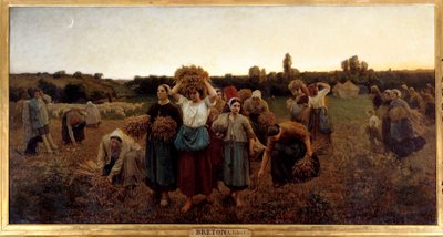 Calling in the Gleaners by Jules Breton