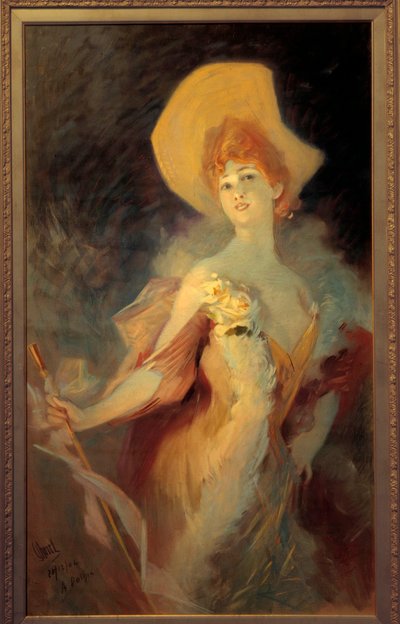 Portrait of comedian Arlette Dorgere (1904) by Jules Cheret