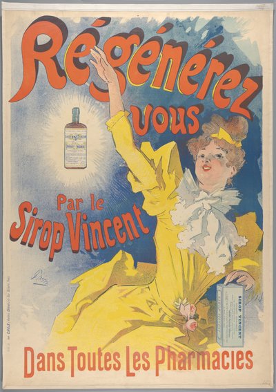 Sirop Vincent, 1893 by Jules Cheret