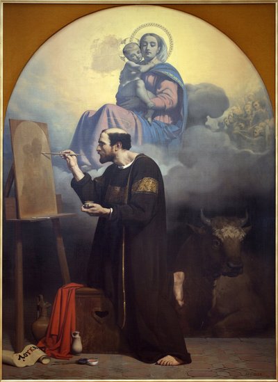 Saint Luke Painting the Virgin by Jules Claude Ziegler
