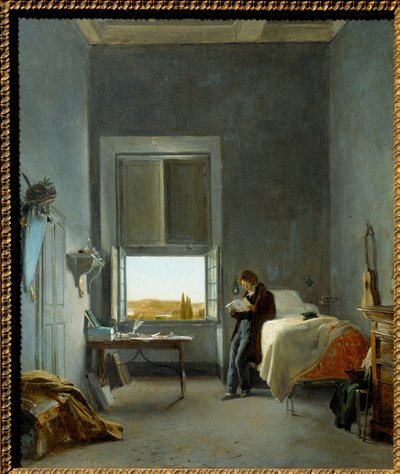 The Artist in His Room at the Villa Medici by Jules Coignet