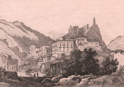 View of Nicastro, Calabria, Italy by Jules Coignet