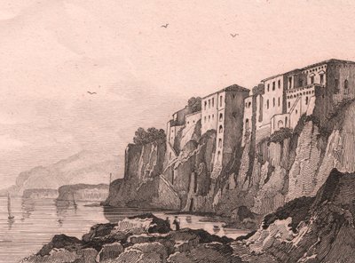 View of Sorrento with house of Torquato Tasso, Campania, Italy by Jules Coignet