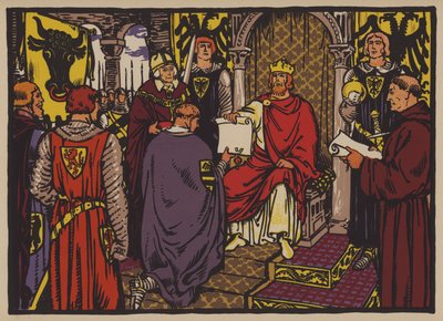 The Holy Roman Emperor Henry VII granting imperial immediacy to the Canton of Uri by Jules Courvoisier