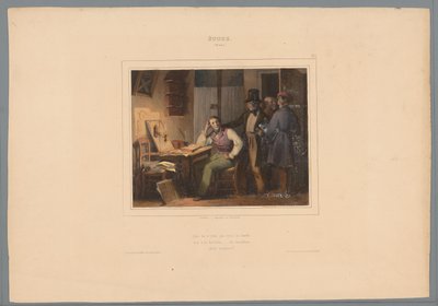 Three Friends Asking a Student to Go Out by Jules  David