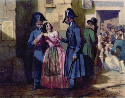Arrest of a Prostitute by the Police, c.1835 by Jules David