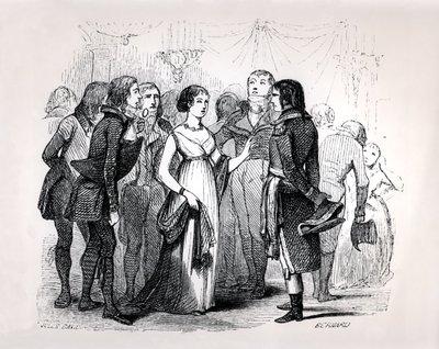 Madame de Stael Questioning Napoleon Bonaparte About the Best Women, from 