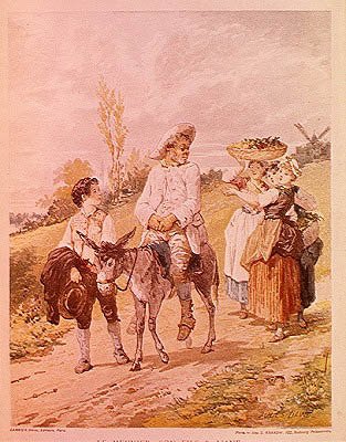 The Miller, his son and the donkey by Jules David