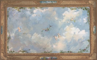 Design for Salon Ceiling, Hôtel Candamo, ca. 1873 by Jules Edmond Charles Lachaise and Eugène Pierre Gourdet