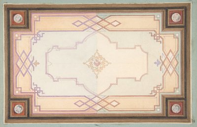 Design for a Ceiling by Jules Edmond Charles Lachaise and Eugène Pierre Gourdet