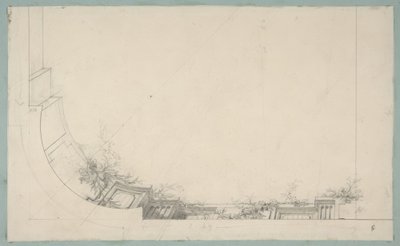 Partial Design for a Ceiling Decorated with a Trompe L