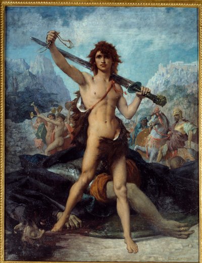 David Triumphant by Jules Elie Delaunay