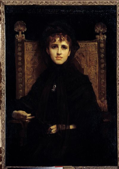 Portrait of Madame Georges Bizet (1849-1926) by Jules Elie Delaunay