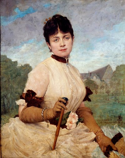 Portrait of Madame Toulmouche by Jules Elie Delaunay