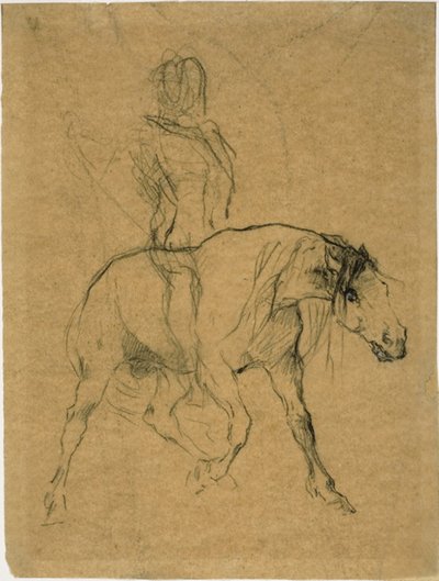 Study of a Horse and Rider by Jules Elie Delaunay