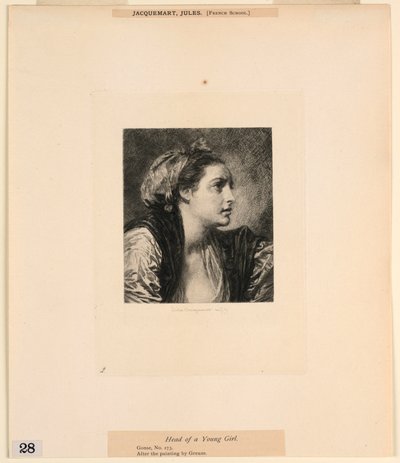 Head of a Young Girl, from 