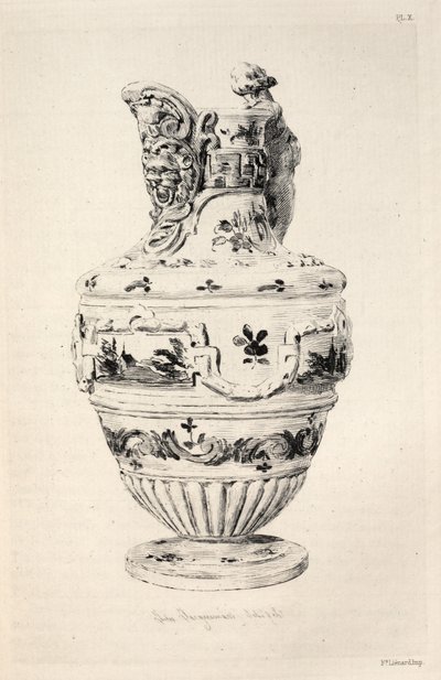 History of the Ceramic Art: A Descriptive and Philosophical Study of the Pottery...Plate X by Jules Ferdinand Jacquemart