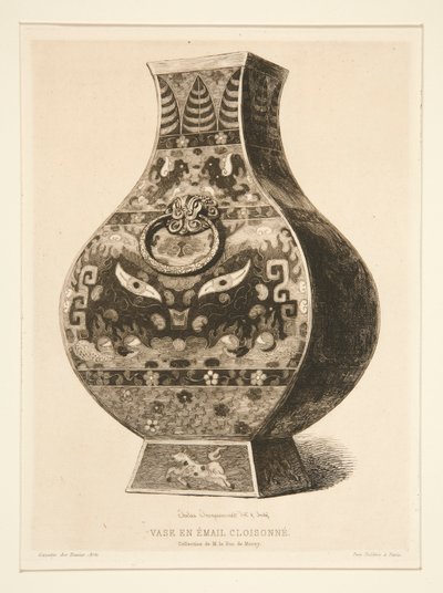 Cloisonné Enamel Vase by Jules Ferdinand Jacquemart