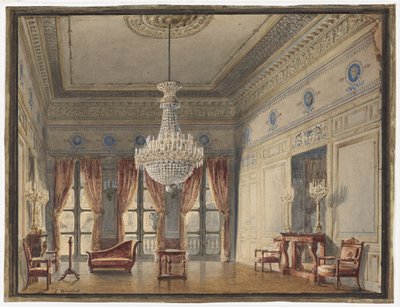 The Salon in the Montpensier Wing, Palais Royal by Jules Frédéric Bouchet