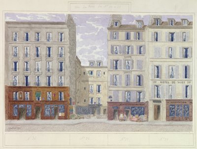 No.20 to No.26 Rue du Four, Paris, France by Jules Gaildrau