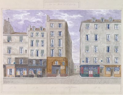 No.28 to No.34 Rue du Four, Paris, France by Jules Gaildrau