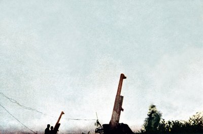 Anti-Aircraft Guns in Action: Since 21 February 25 Aircraft and a Balloon Dragon Were Shot Down by the Batteries, Verdun, September 1916 by Jules Gervais Courtellemont