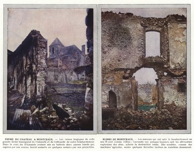 Ferme du Chateau a Montceaux, Ruines de Montceaux by Jules Gervais Courtellemont