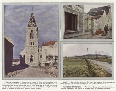 The Church of Barcy, Barcy, French Trenches by Jules Gervais Courtellemont