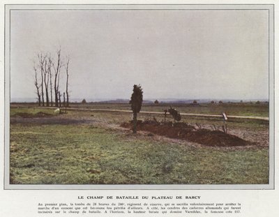 The Battlefield of the Plateau de Barcy by Jules Gervais Courtellemont