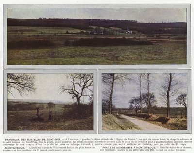 Panorama of the Heights of Saint-Prix, Montgivroux, Route de Mondement to Montgivroux by Jules Gervais Courtellemont