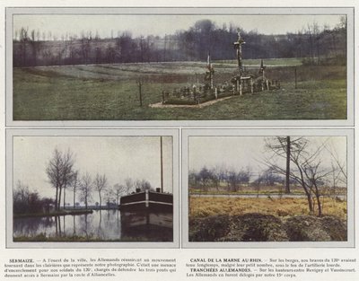 Sermaize, Canal de la Marne au Rhin, Tranchees Allemandes by Jules Gervais Courtellemont
